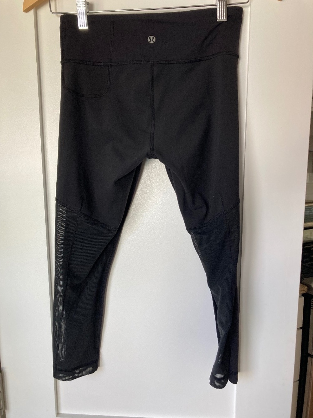 Lululemon Athletica Black Mesh Cropped Legging